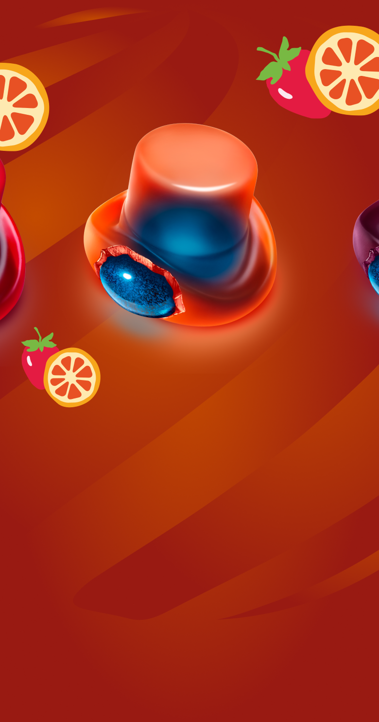 Page Wonka Magic Hat Gummies - Orange Strawberry