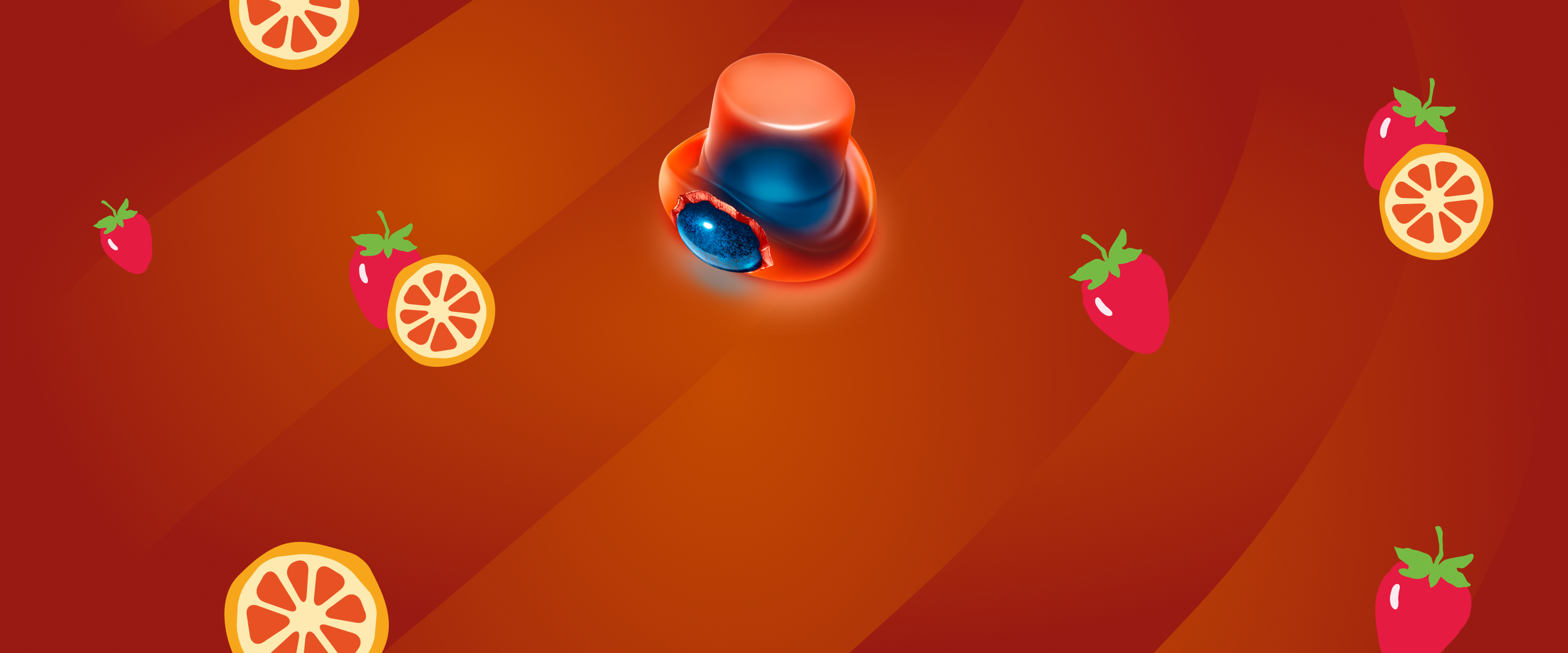 Page Wonka Magic Hat Gummies - Orange Strawberry